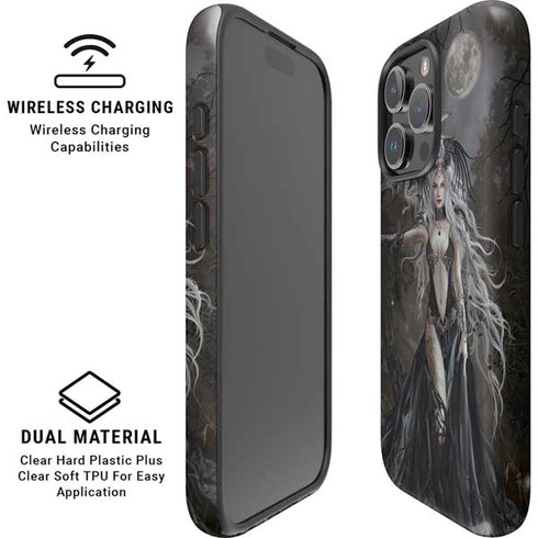 Gothic Princess with Silver Dragon by Nene Thomas iPhone 16 Pro Magsafe Impact Case