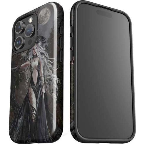 Gothic Princess with Silver Dragon by Nene Thomas iPhone 16 Pro Max Impact Case