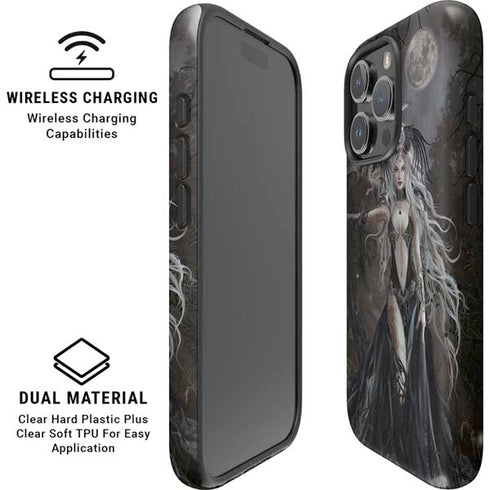 Gothic Princess with Silver Dragon by Nene Thomas iPhone 16 Pro Max Magsafe Impact Case