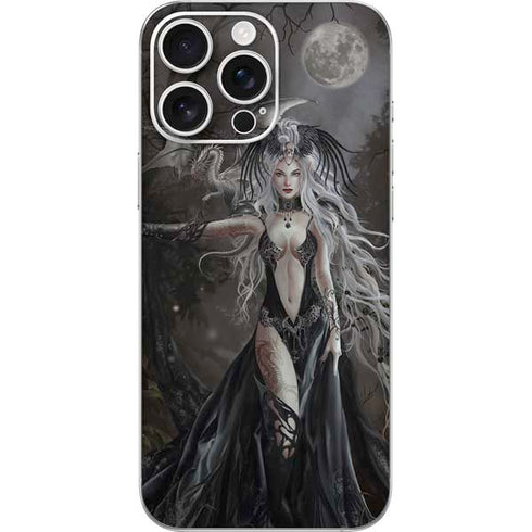 Gothic Princess with Silver Dragon by Nene Thomas iPhone 16 Pro Max Skin