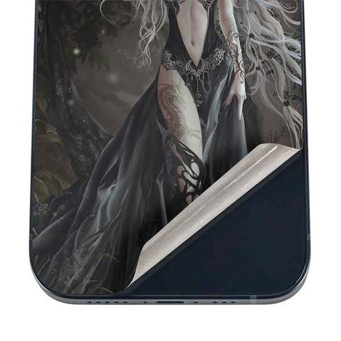 Gothic Princess with Silver Dragon by Nene Thomas iPhone 16 Skin