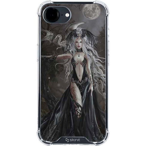 Gothic Princess with Silver Dragon by Nene Thomas iPhone 16e Clear Case