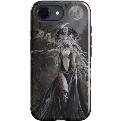 Gothic Princess with Silver Dragon by Nene Thomas iPhone 16e Impact Case