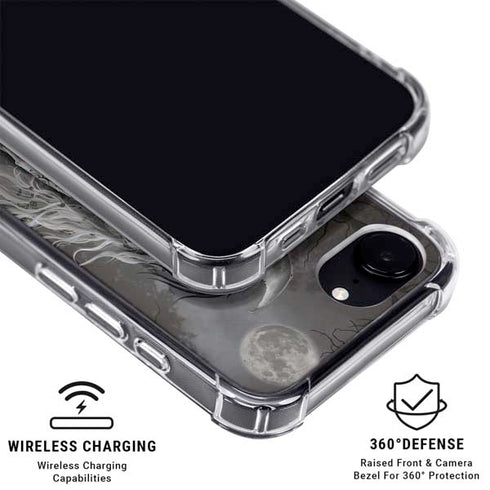 Gothic Princess with Silver Dragon by Nene Thomas iPhone 16e MagSafe Case