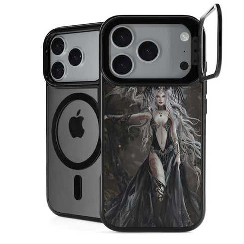 Gothic Princess with Silver Dragon by Nene Thomas iPhone 18 Pro Kickstand Case
