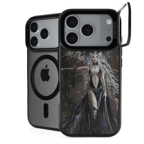 Gothic Princess with Silver Dragon by Nene Thomas iPhone 18 Pro Max Kickstand Case