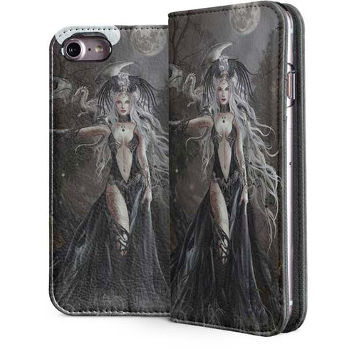 Gothic Princess with Silver Dragon by Nene Thomas iPhone 7 Folio Case