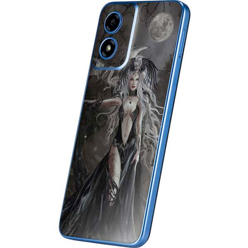 Gothic Princess with Silver Dragon by Nene Thomas Moto G Play 4G (2024) Skin