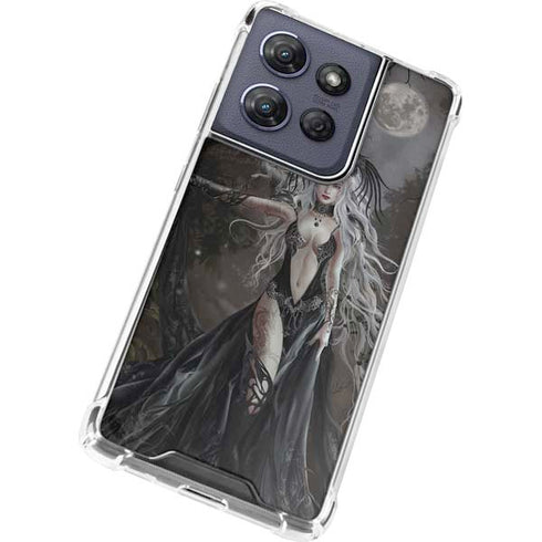Gothic Princess with Silver Dragon by Nene Thomas Moto G Play 5G (2025) Clear Case