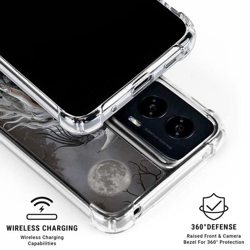 Gothic Princess with Silver Dragon by Nene Thomas Moto G Power 5G (2024) Clear Case