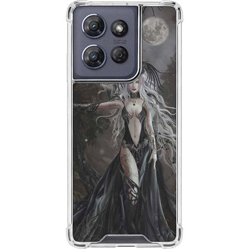 Gothic Princess with Silver Dragon by Nene Thomas Moto G Power 5G (2025) Clear Case