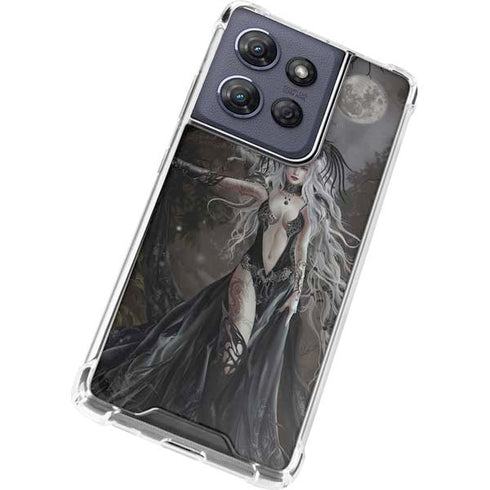 Gothic Princess with Silver Dragon by Nene Thomas Moto G Power 5G (2025) Clear Case