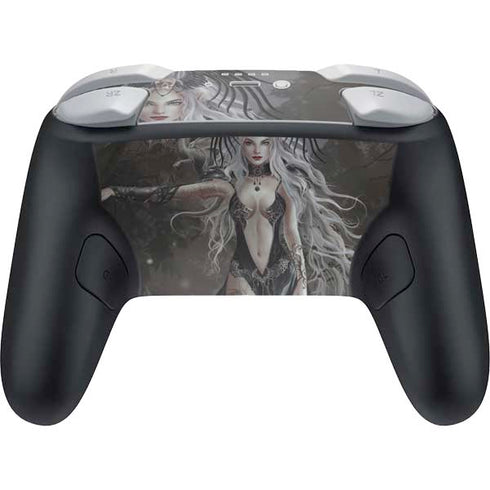 Gothic Princess with Silver Dragon by Nene Thomas Nintendo Switch 2 (2025) Pro Controller Skin