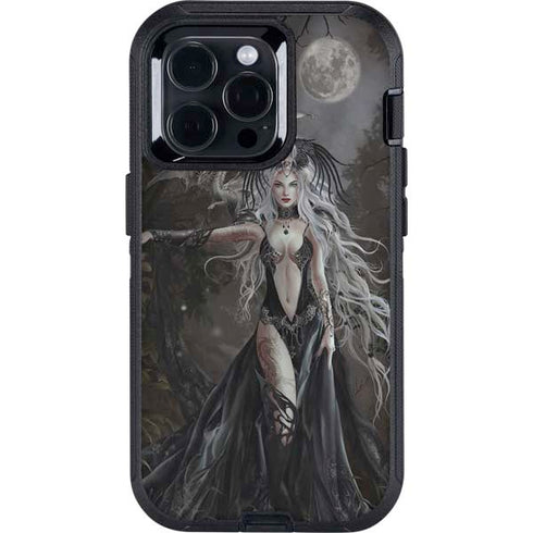 Gothic Princess with Silver Dragon by Nene Thomas Otterbox Defender iPhone Skin