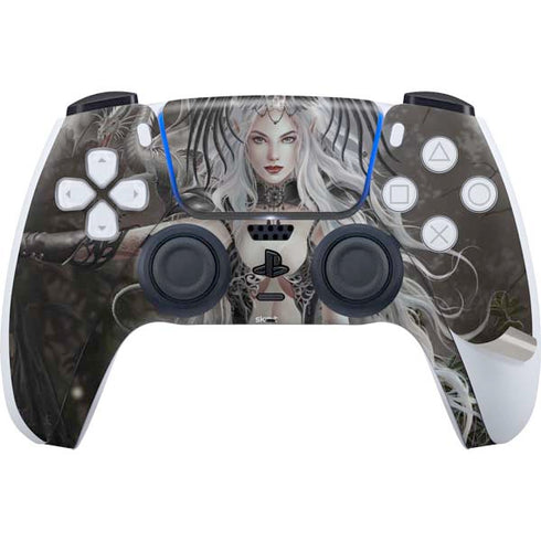 Gothic Princess with Silver Dragon by Nene Thomas PS5 Pro Disk Bundle Skin