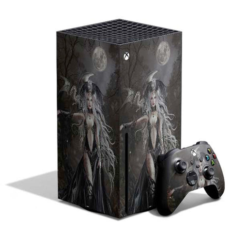 Gothic Princess with Silver Dragon by Nene Thomas Xbox Series X Bundle Skin