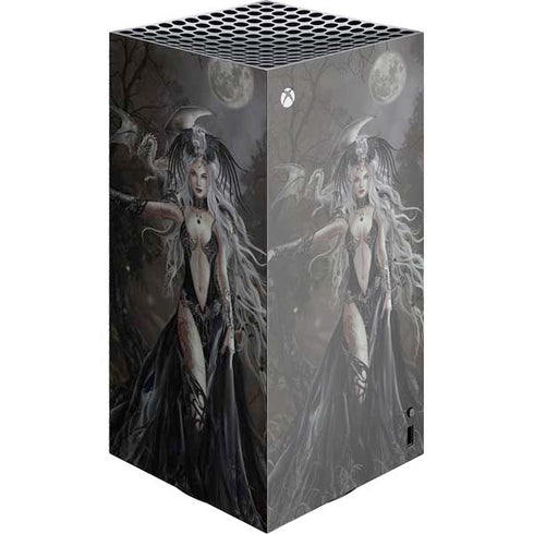 Gothic Princess with Silver Dragon by Nene Thomas XBox Series X Digital Edition Console Skin