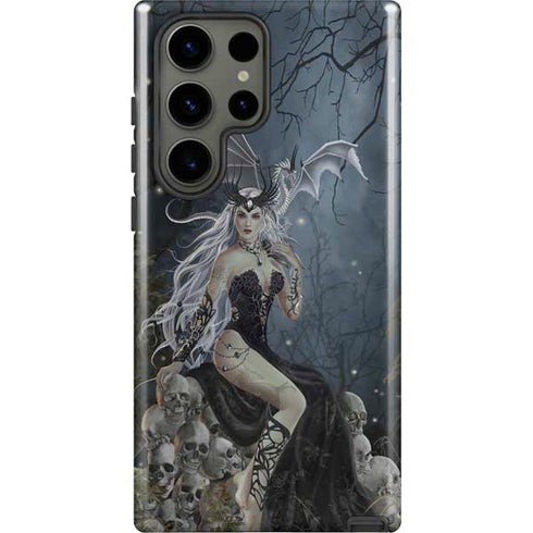 Gothic Queen with Silver Dragon by Nene Thomas Galaxy S23 Ultra Pro Case