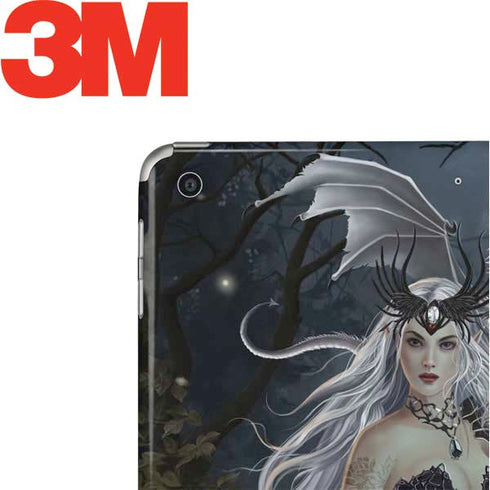Gothic Queen with Silver Dragon by Nene Thomas Apple iPad Skin