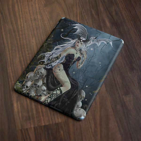 Gothic Queen with Silver Dragon by Nene Thomas Apple iPad Skin