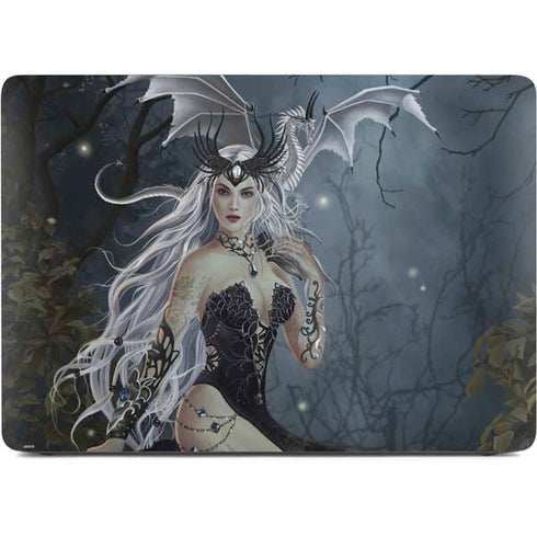 Gothic Queen with Silver Dragon by Nene Thomas Apple MacBook Air Skin