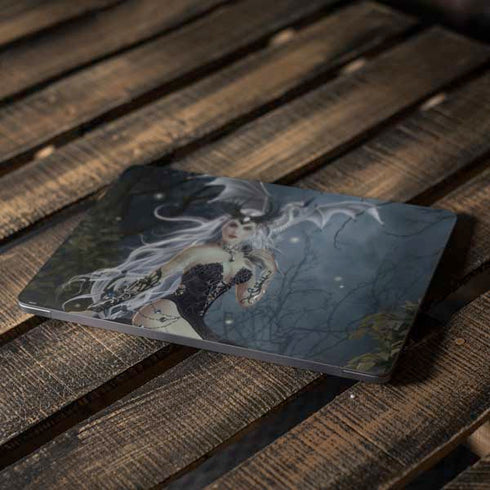 Gothic Queen with Silver Dragon by Nene Thomas Apple MacBook Air Skin