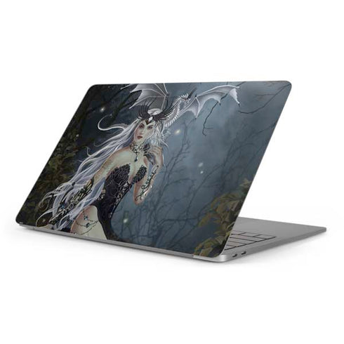 Gothic Queen with Silver Dragon by Nene Thomas Apple MacBook Pro 16-inch Skin