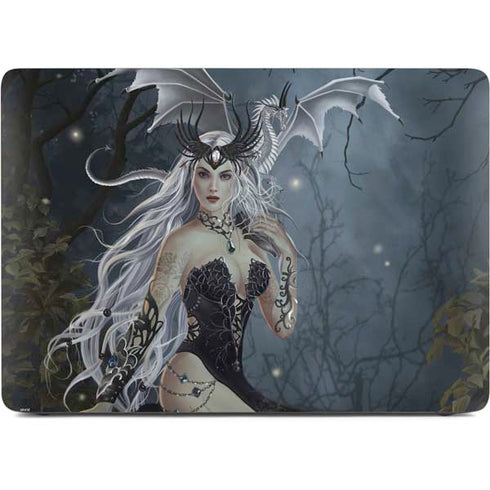 Gothic Queen with Silver Dragon by Nene Thomas Apple MacBook Pro 16-inch Skin