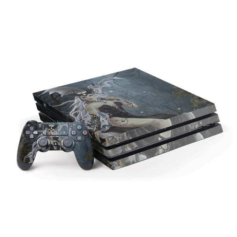 Gothic Queen with Silver Dragon by Nene Thomas PlayStation PS4 Skins
