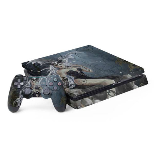 Gothic Queen with Silver Dragon by Nene Thomas PlayStation PS4 Skins