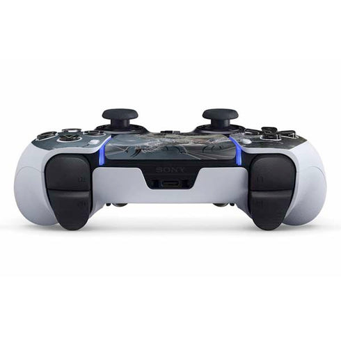 Gothic Queen with Silver Dragon by Nene Thomas PS5 DualSense Edge Pro Controller Skin