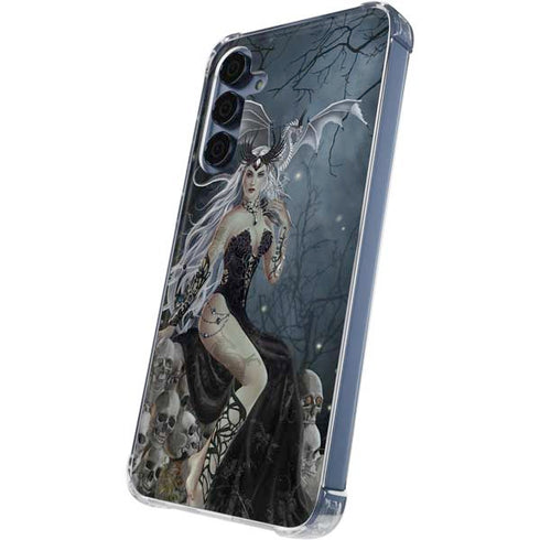 Gothic Queen with Silver Dragon by Nene Thomas Galaxy A35 5G Clear Case