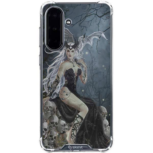 Gothic Queen with Silver Dragon by Nene Thomas Galaxy A36 5G Clear Case