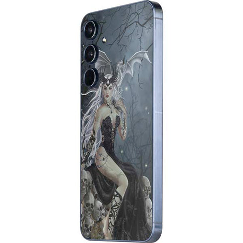 Gothic Queen with Silver Dragon by Nene Thomas Galaxy A36 5G Skin