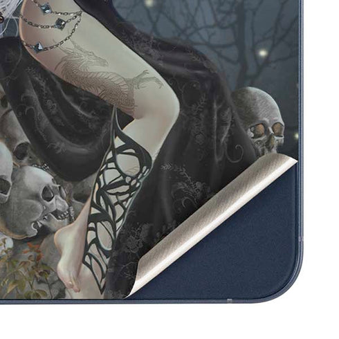 Gothic Queen with Silver Dragon by Nene Thomas Galaxy A36 5G Skin