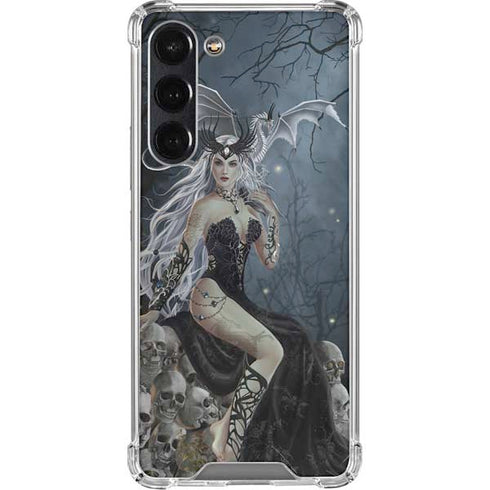 Gothic Queen with Silver Dragon by Nene Thomas Galaxy S24 FE Clear Case
