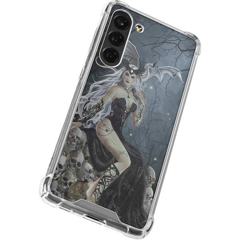 Gothic Queen with Silver Dragon by Nene Thomas Galaxy S24 FE Clear Case