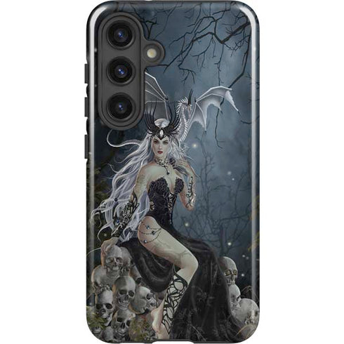 Gothic Queen with Silver Dragon by Nene Thomas Galaxy S25 Impact Case