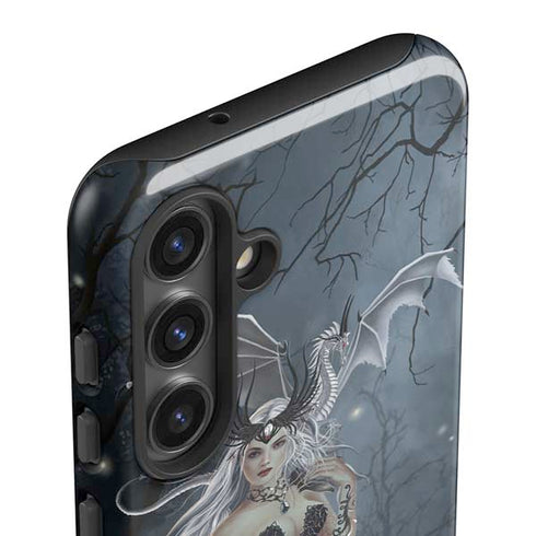 Gothic Queen with Silver Dragon by Nene Thomas Galaxy S25 Impact Case