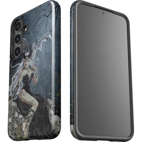 Gothic Queen with Silver Dragon by Nene Thomas Galaxy S25 Impact Case