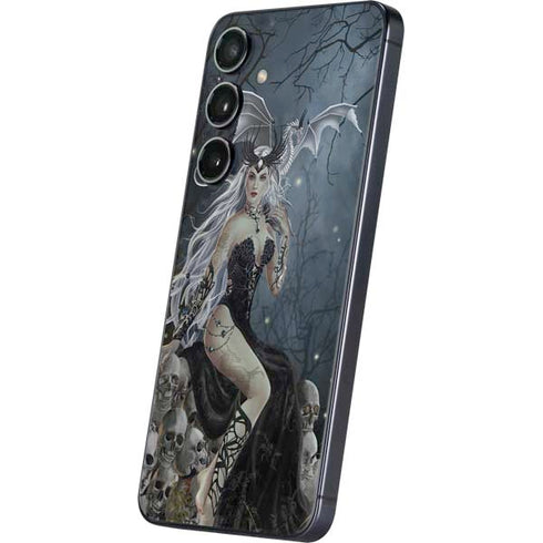 Gothic Queen with Silver Dragon by Nene Thomas Galaxy S24 Plus Skin