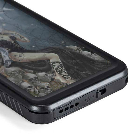 Gothic Queen with Silver Dragon by Nene Thomas Galaxy S24 Plus Waterproof Case
