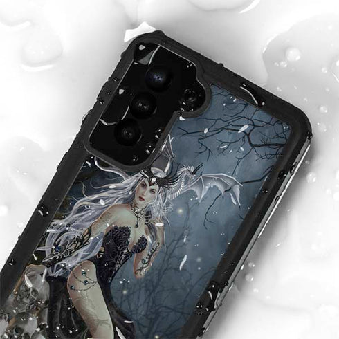 Gothic Queen with Silver Dragon by Nene Thomas Galaxy S24 Plus Waterproof Case