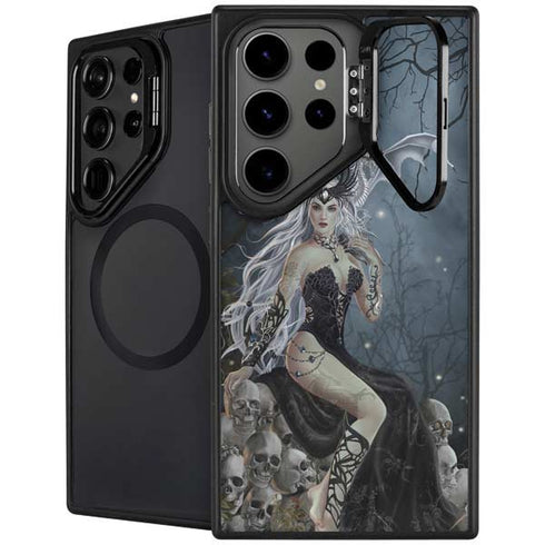 Gothic Queen with Silver Dragon by Nene Thomas Galaxy S24 Ultra Kickstand Case