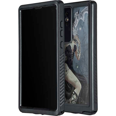 Gothic Queen with Silver Dragon by Nene Thomas Galaxy S24 Ultra Waterproof Case