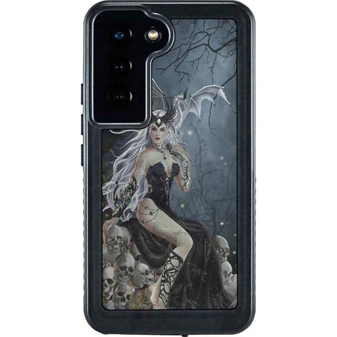 Gothic Queen with Silver Dragon by Nene Thomas Galaxy S24 Waterproof Case