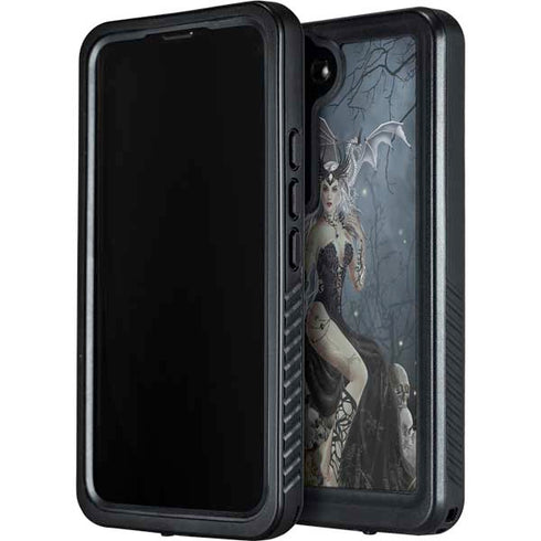 Gothic Queen with Silver Dragon by Nene Thomas Galaxy S24 Waterproof Case