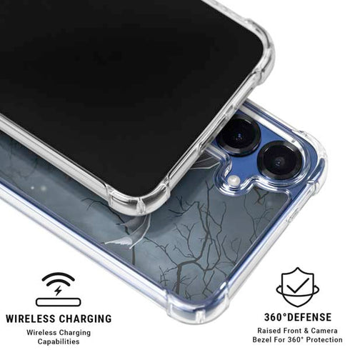 Gothic Queen with Silver Dragon by Nene Thomas Galaxy S25 Plus Clear Case