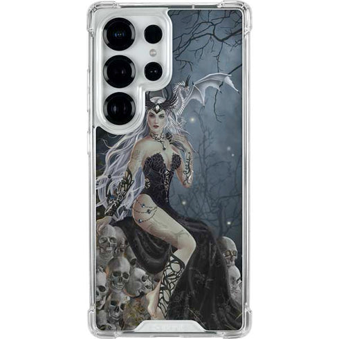 Gothic Queen with Silver Dragon by Nene Thomas Galaxy S26 Ultra Clear Case