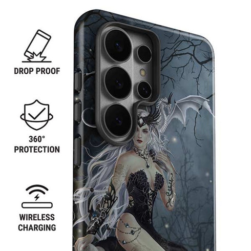 Gothic Queen with Silver Dragon by Nene Thomas Galaxy S26 Ultra Impact Case